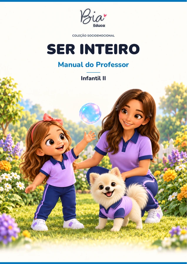 Capa do Manual do Professor Infantil II, volume anual